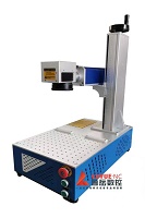 Mesin penanda laser serat desktop mesin ukiran terintegrasi untuk logam
