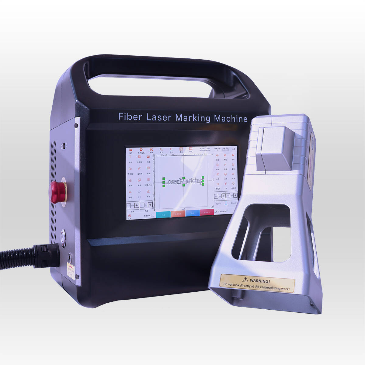 mesin penandaan laser serat logam ringan genggam