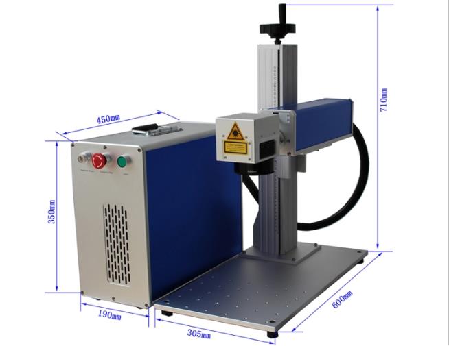 produk baru mesin penandaan laser split untuk industri logam mesin penandaan logam LYL-MS20W dengan kualitas tinggi