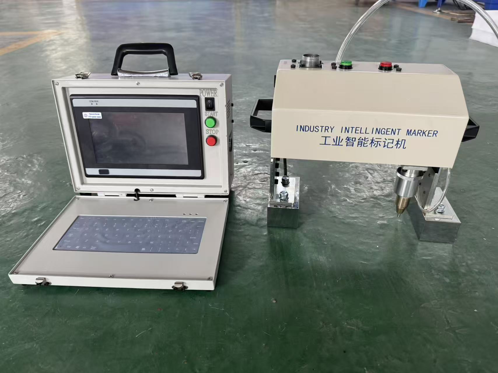 Pengontrol layar Mesin penanda pneumatik, mesin penanda pin titik portabel